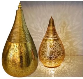 Orient lampa kovová Gold WIRE DROP Ø20*45