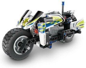 Stavebnica iM.MASTER policajná motorka na spätné natiahnutie, 193 dielikov