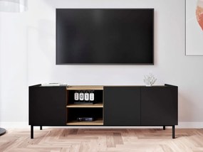 TV stolík / skrinka Rutori RO03, Farby: čierna / čierna + barok zlatý