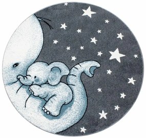 Kusový koberec Kids 560 blue kruh, 120x120 (priemer) kruh, modrá, detská izba, Ayyildiz