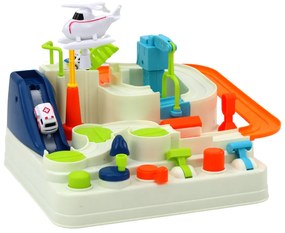 LEAN TOYS Prekážková dráha pre autá, Interaktívna