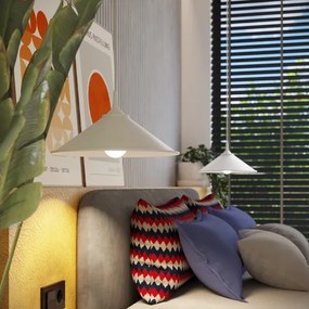 Sollux SL.1325 - Luster na lanku ZUMA 1xE27/15W/230V pr. 30 cm biela