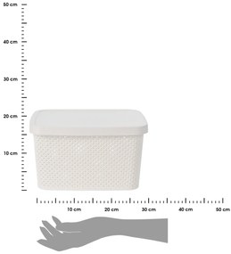 Úložný kôš Simple plus 27 cm biely