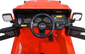 Ramiz Jeep Wrangler Rubicon LIFT elektrické autíčko pre deti oranžové