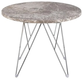 Mramorový okrúhly odkladací stolík ø 55 cm Prunus – Actona