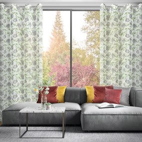 ZÁVES NA KRÚŽKOCH DARI 140X250 CM KVETY