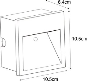 Moderná nástenná lampa čierna vrátane LED - Gem 2