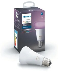 Philips HUE 8718699673109 Hue Bluetooth žiarovka LED RGB E27 9W, 806lm, 2200-6500K, biela