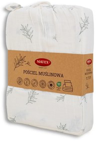 Matex Mušelínové obliečky Olivka, 140 x 200 cm, 70 x 90 cm