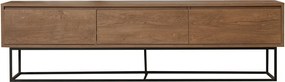 Televízny stolík Milo Walnut and Black II, L