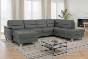 XXXLutz SEDACIA SÚPRAVA, textil, koža, antracitová Sit & More - Sedačky - 00014403325M