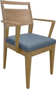 Moderná jedálenská stolička EV s pod-rúčkami a textilným sedákom, 57x55x90 cm Urban 12