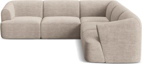 Svetlohnedá menčestrová rohová pohovka Campi – Cosmopolitan Design