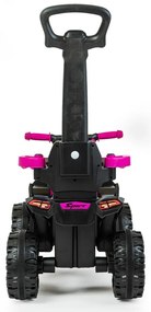 Detské odrážadlo Baby Mix Mega s vodiacou tyčou žlté