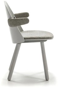 Sivá stolička s rúčkami Teulat Uma