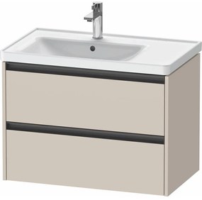 DURAVIT Ketho 2 závesná skrinka pod asymetrické umývadlo (ľavé), 2 zásuvky, 784 x 455 x 549 mm, taupe matná, K25285091910000