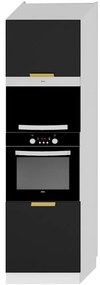 Kuchynská skrinka Denis d60pk mv 2133 pl čierna mat/biela