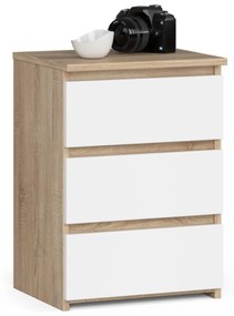 Komoda CL3 40 cm dub sonoma/biela