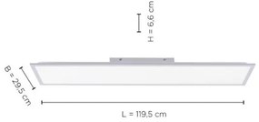 Leuchten Direkt 14757-21- LED Stmievateľný prisadený panel  FLAT LED/36W/230V + DO