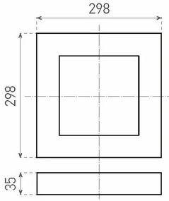 LED Stropné svietidlo FENIX LED/24W/230V 3800K 29,8 cm