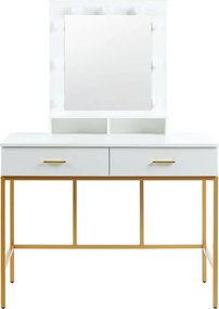 Dekorstudio Elegantný toaletný stolík s LED osvetlením LUMIERE GOLD