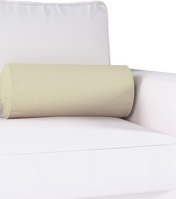 Valcový vankúš so záhybmi farba produktu krémová látka lesklá, zapletaná