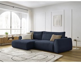 Tmavomodrá rohová pohovka Aden – Bobochic Paris