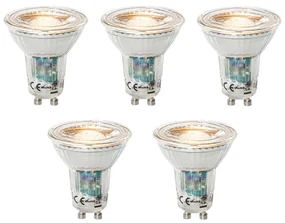 Sada 5 ks GU10 dimbare LED lamp 3W 200 lm 2200 - 6500K