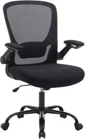 SONGMICS kancelárska stolička, ergonomická počítačová stolička, čierna