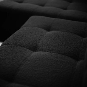 ROHOVÁ SEDAČKA SHARLOTTE 261 x 143 cm ČIERNA