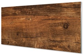 Sklenený obklad do kuchyne Drevo uzlov obilia 140x70 cm