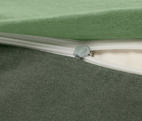 Džersejové obliečky na vankúš, 2 ks, zelené