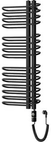 Mexen Ops, elektrické vykurovacie teleso 1300x550 mm + vykurovacia tyč 900 W, čierna, W122-1300-550-2900-70