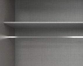 Šatníková skriňa so zrkadlami Düsseldorf, 270 cm, biela