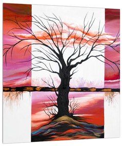 Obraz maľby stromu (30x30 cm)
