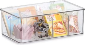 Zeller Present Organizér na čaj / úložný box, 8 priehradiek FACHER, 27,5 x 16,5 x 9,5 cm