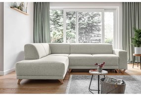 Béžová rozkladacia/s úložným priestorom rohová pohovka (ľavý roh/do L) Classy Sophie – Miuform