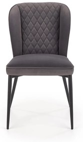 Jedálenská stolička K399 - tmavosivá / čierna