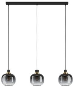 Eglo 99617 - Luster na lanku OILELLA 3xE27/40W/230V šedá