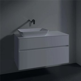 VILLEROY &amp; BOCH Collaro závesná skrinka pod umývadlo na dosku (umývadlo vľavo), 2 zásuvky, 1000 x 500 x 548 mm, White Matt, C11000MS