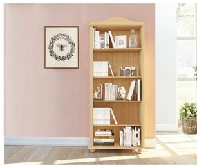 Knižnica z borovicového dreva v prírodnej farbe 70x181 cm Ella – Støraa