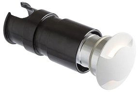 RENDL R12616 KICK LED vonkajšie svietidlo, zápustné do steny IP54 biela