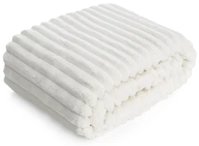 DEKA Z MIKROFLANELU SOFT 70X160 CM BIELA