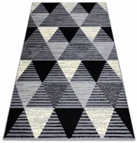 Koberec BCF BASE 3986 Geometric sivý / čierny