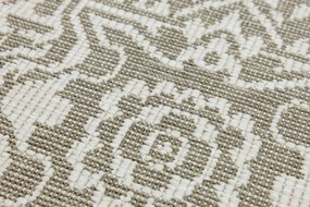 Obojstranný koberec BRUSSELS 205989/10610 béžový / krémový kruh