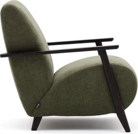 Zelené ženilkové kreslo Meghan – Kave Home