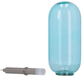 Modré LED závesné svietidlo so skleneným tienidlom ø 13 cm Fiuggi – Candellux Lighting