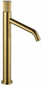 Mexen Rumba One vysoká umývadlová batéria, zlatá, 73511-50