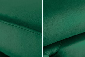 Taburetka moderná smaragdovo zelený zamat