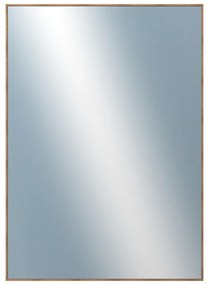 DANTIK - Zrkadlo v rámu, rozmer s rámom 50x70 cm z lišty Hliník wenge (7273515)